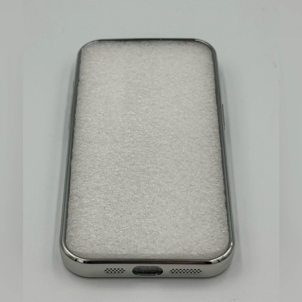 NWT Case Magnetic Silver Glitter Jelly Case for iPhone 15 Pro
